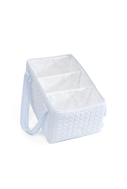 Draagbare verzorgingsmand Linen Blue