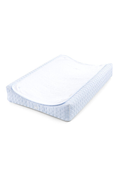 Housse matelas à langer Linen blue