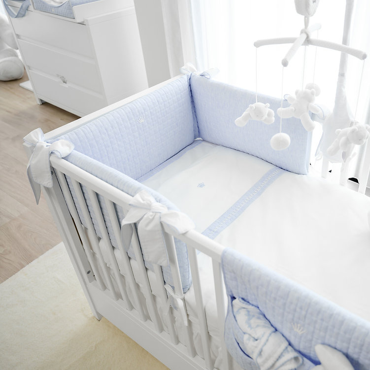 Bedomranding 70cm First Linen Blue-2