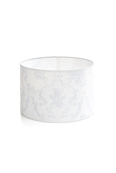 Grote  lampenkap Linen blue