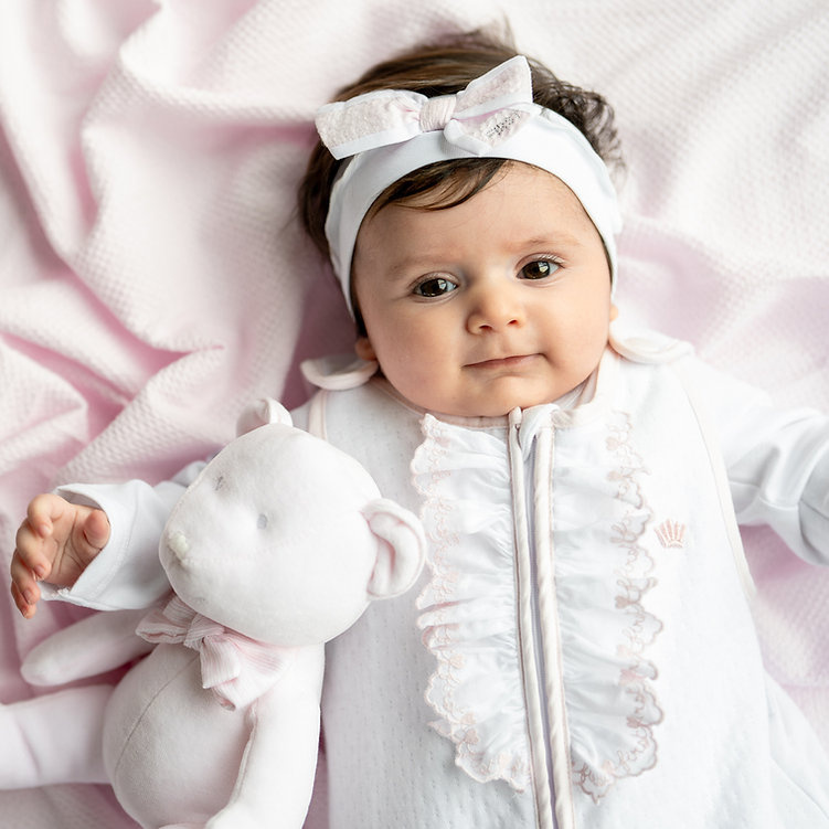 Sleeping bag 0-3M First white & pink-2
