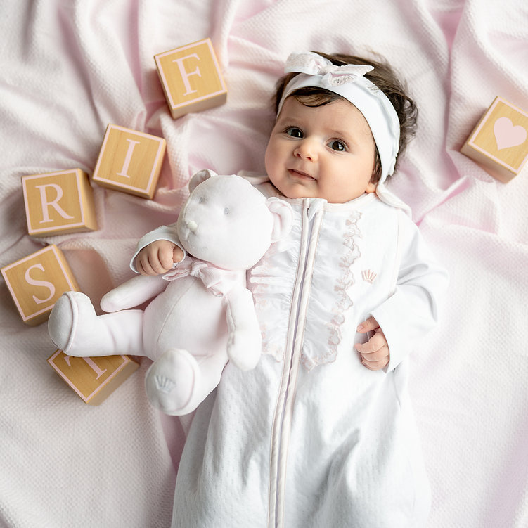 Sleeping bag 0-3M First white & pink-3