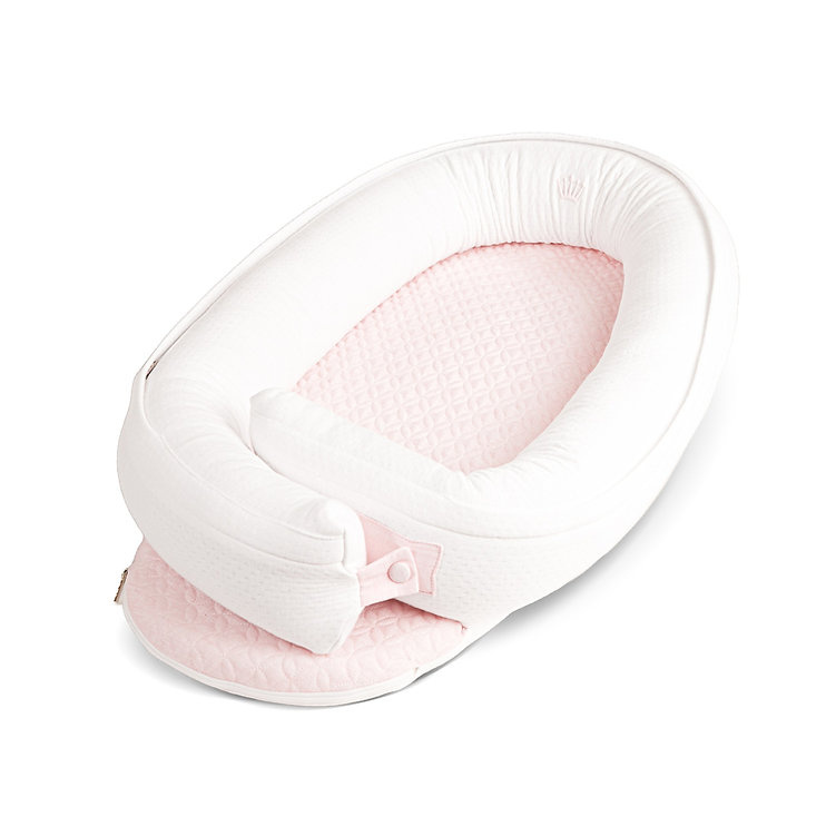 Baby nest cot reducer First Linen pink-1
