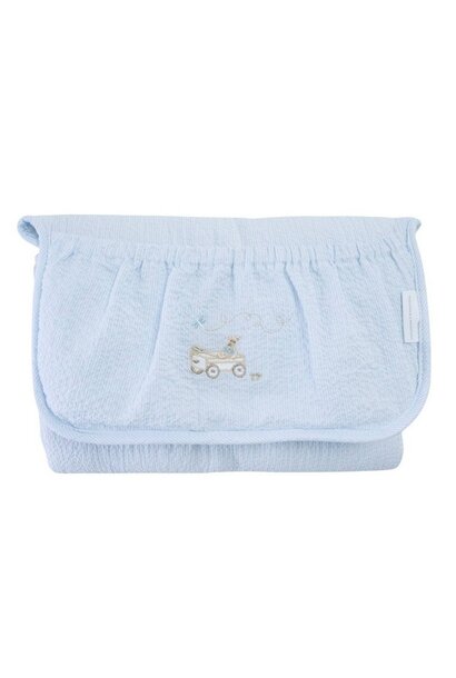 Travel changing mat  Blue Garden Party