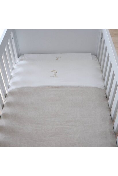Donsovertrek bed met sloop  Natural Garden Party