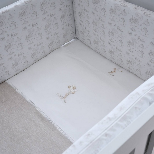 Donsovertrek bed met sloop Natural Garden Party Theophile & Patachou-3