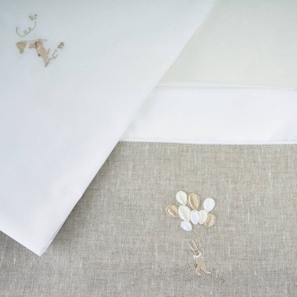 Laken bed + sloop Natural Garden Party Theophile & Patachou-2