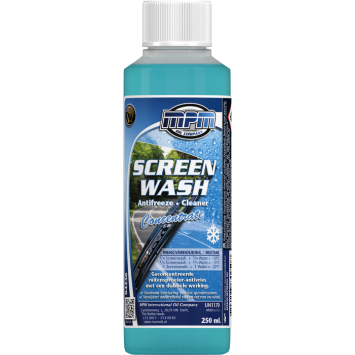MPM WINTER SCREENWASH GECONCENTREERD 250ML MPM