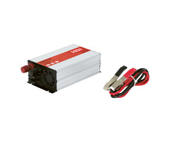 Carpoint Omvormer 12V>230V 600W accuklemmen Frans/Belgisch stopcontact