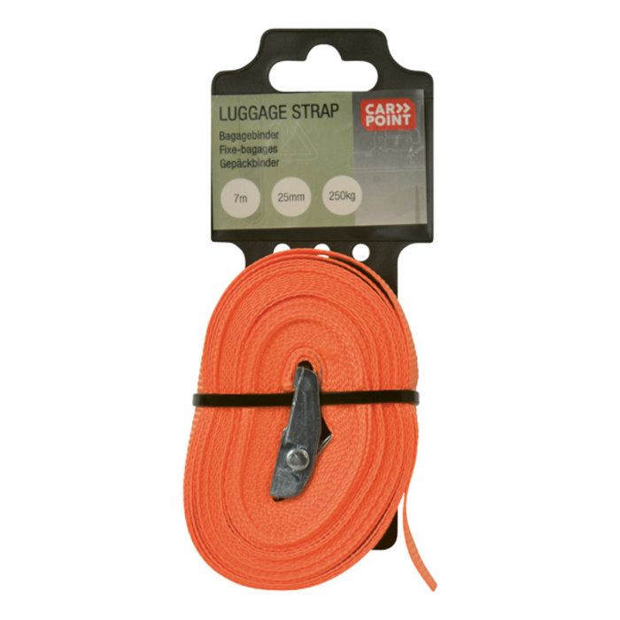 Carpoint Bagagebinder met Klem 7m x 25mm