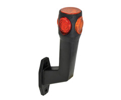 Carpoint 12V-5W Breedte- Markeringslicht Rechts 90° Rood/Wit/Oranje 100mm