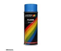Motip Fluor Verf Blauw | 400 ml spuitbus / spray | nummer 04024