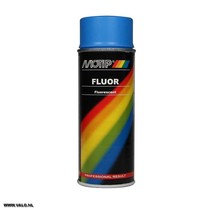 Motip Spuitbus fluor lak blauw 400ml 04024