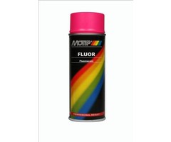 Motip Fluor roze verf | 400 ml spuitbus / spray | nummer 04021