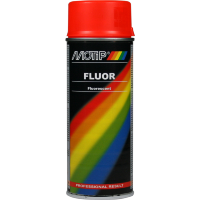 Motip Spuitbus fluor verf rood / oranje  400ml 04020