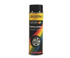 Motip Velgenlak zwart mat | 500 ml spuitbus / spray | nummer 04019