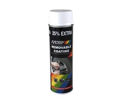 Motip Plasti dip verwijderbare verf wit | 500ml spuitbus | nummer 04303