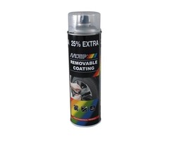 Motip Plastidip verwijderbare verf transparant | 500ml spuitbus | nummer 04307