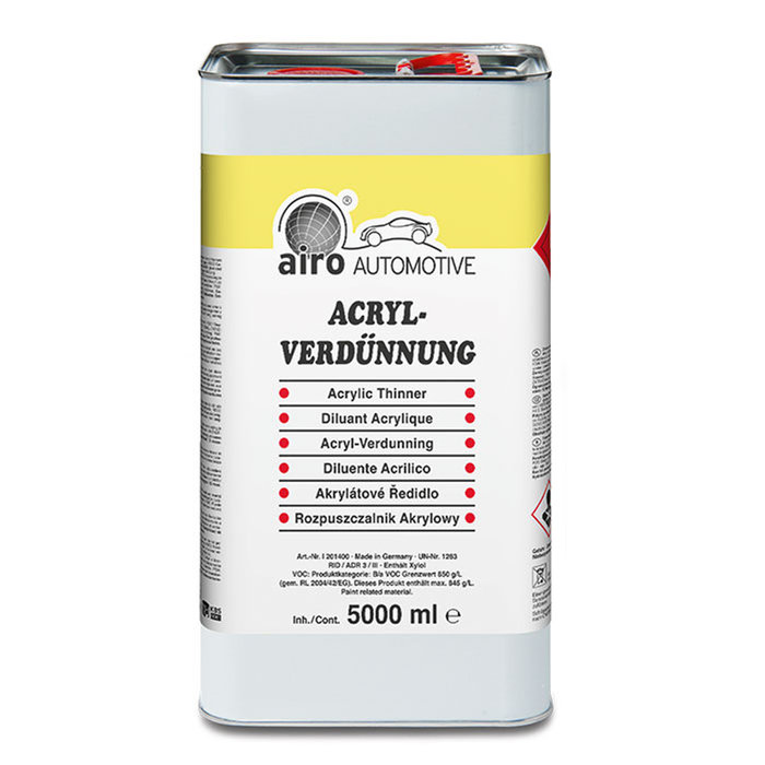 AIRO-CHEMIE 5L acryl verdunner, hoogwaardige kwaliteit