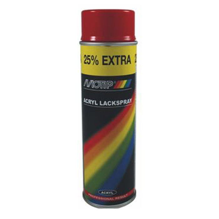 Motip Spuitbus rallye rood RAL3000 500ml 04105