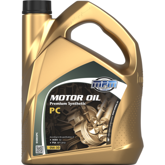 MPM 0W30 Motorolie Premium Synthetisch PC | 5 Liter | 05005PC