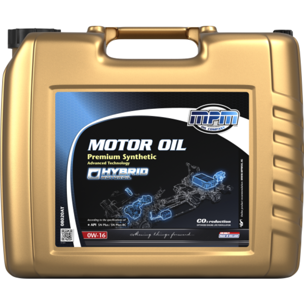 Motor Oil 0w 16 Premium Synthetic Advanced Technology Liter 080at Autoklusser Nl
