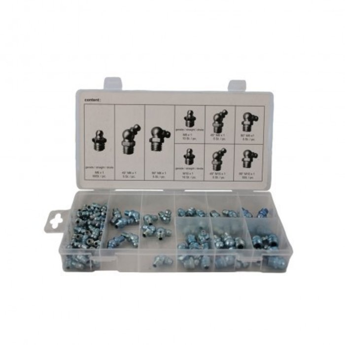 Weber Tools Assortiment metrische smeernippels 110-delig FD-1090