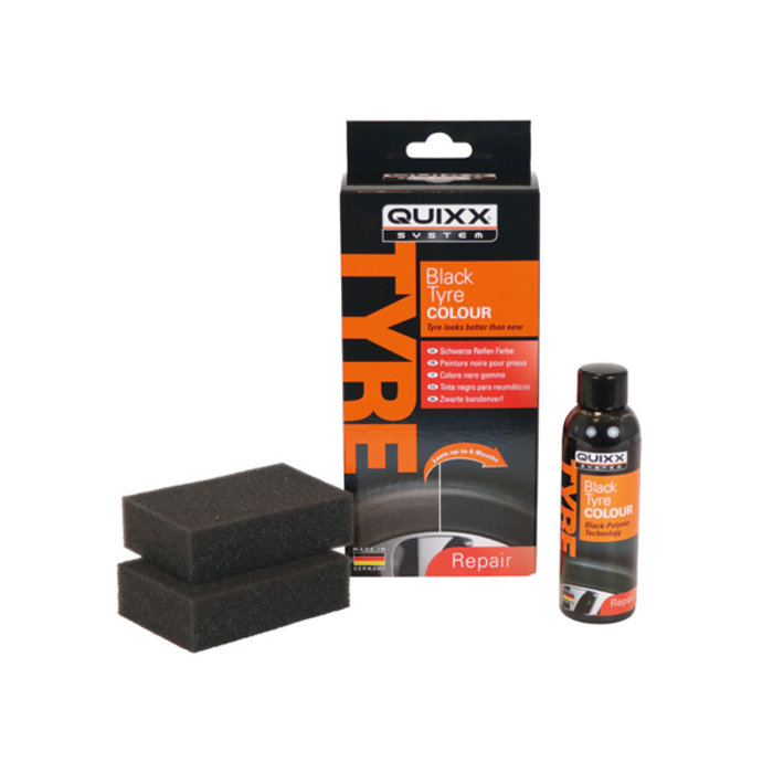 Quixx Bandenzwart 75ml inclusief 2 sponzen