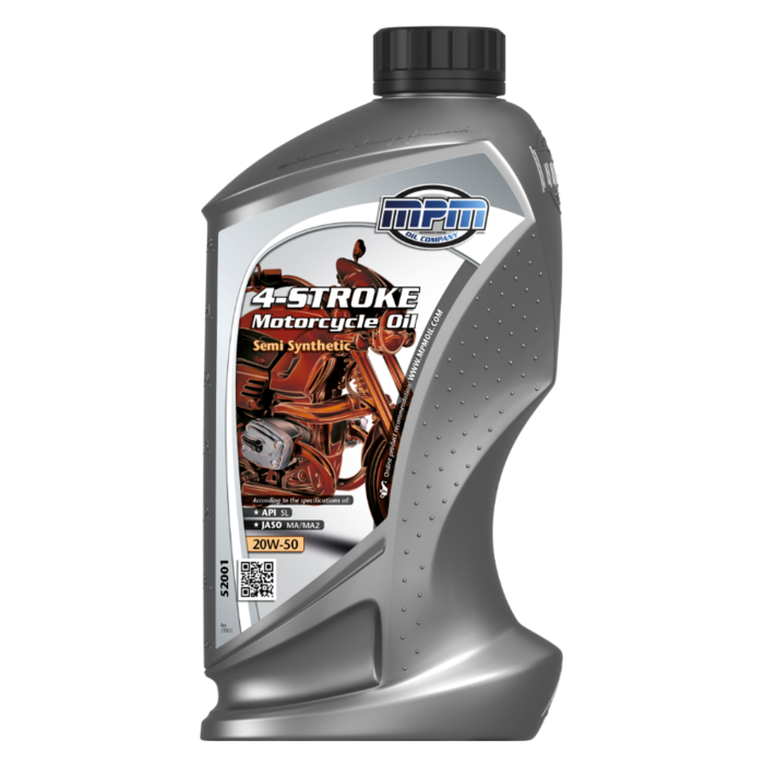 MPM 4-takt Motorfiets Olie 20W50 Semi Synthetisch | 1 Liter | 52001