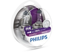 Philips H4 12V 55W VISION+ SET | 12342 VPS2