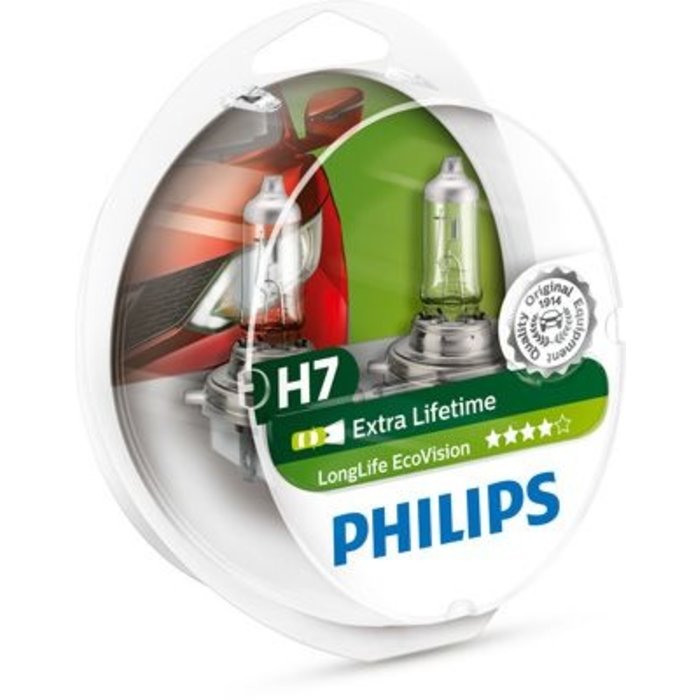 Philips H7 12V 55W LONGLIFE SET | 12972 LLECOS2