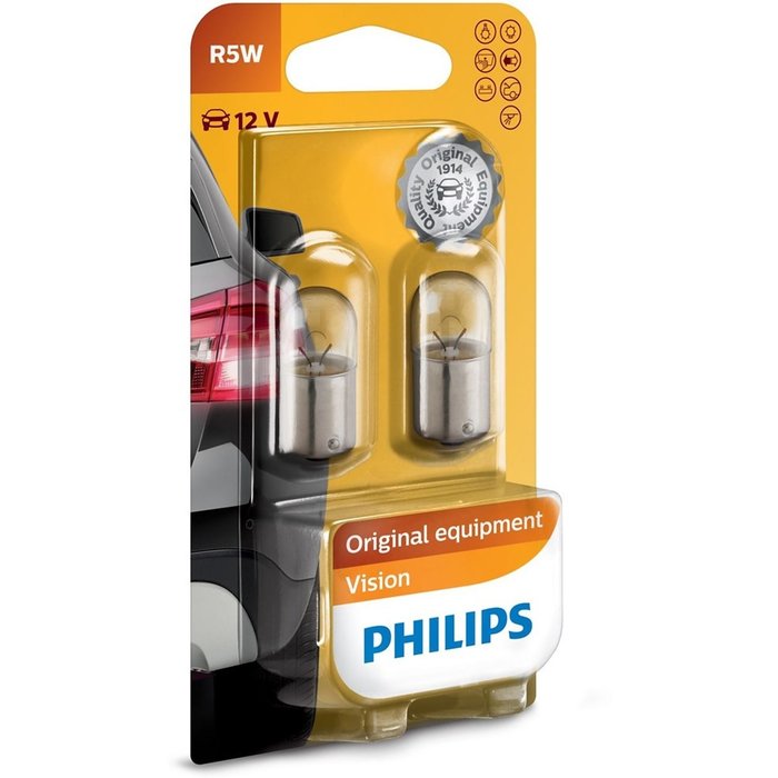 Philips R5W 12V 5W SET | 12821 BLS2