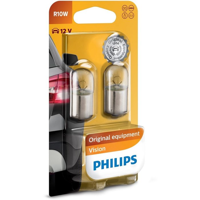 Philips R10W 12V 10W SET | 12814 BLS2