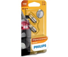 Philips T4W 12V 4W SET | 12929 BLS2