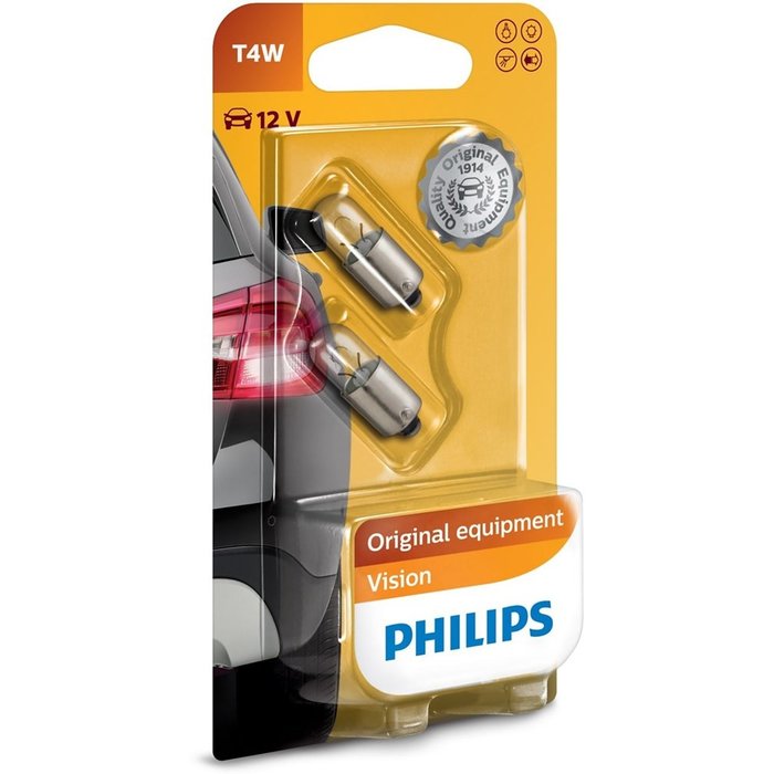 Philips T4W 12V 4W SET | 12929 BLS2