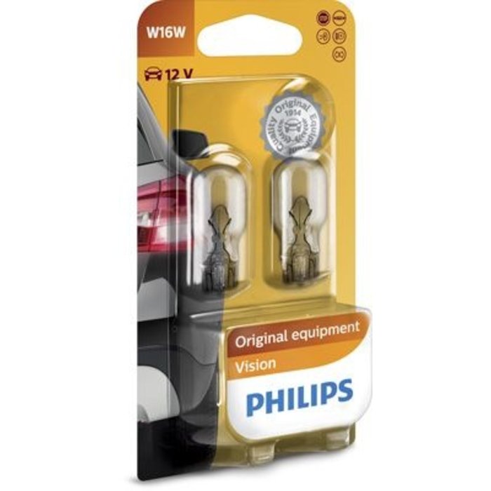 Philips W16W 12V 16W SET | 12067B2
