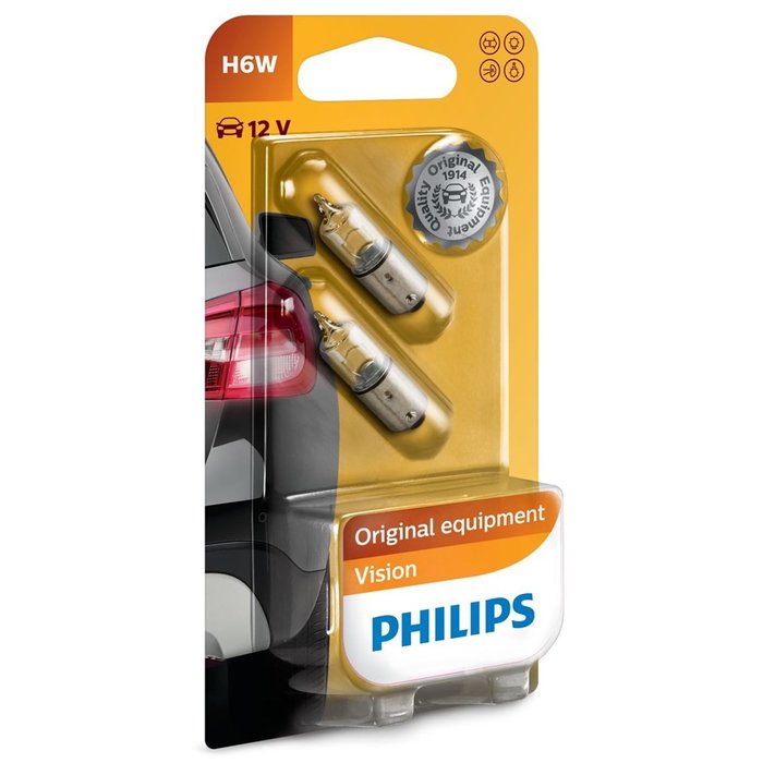 Philips H6W 12V 6W | 12036 BLS2