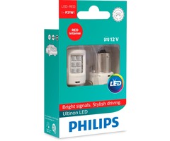 Philips P21 LED RED ULR 12V | 11498ULRX2