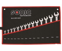 Sonic Ringsteeksleutel set in etui 14 delen | 601401