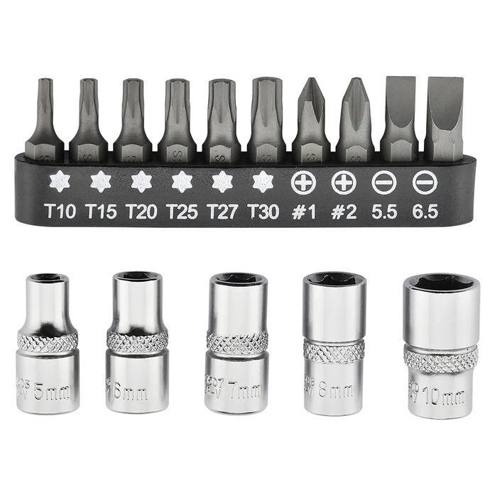 Sonic Flexibele schroevendraaierset met bithouders 19 delen | 601906