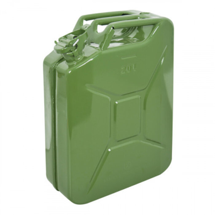 Carpoint 20 liter metalen groene benzinekan | 0110009