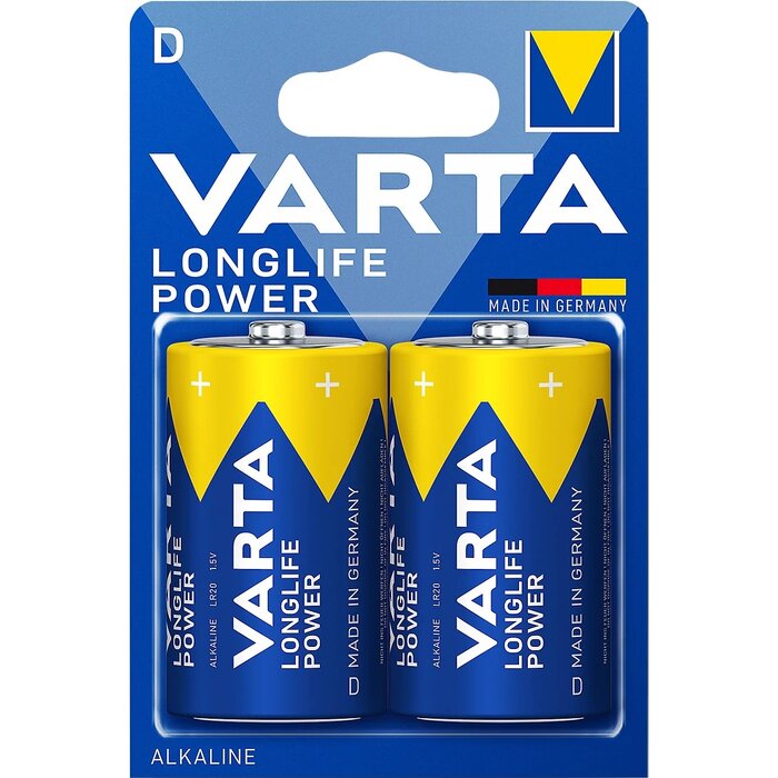 Varta batterijen Longlife Power batterij D (2 stuks) | LR20