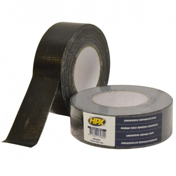 HPX Universele Reparatietape | Zwart | 50mm x 25m | EB5025