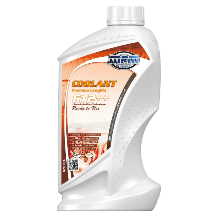MPM Koelvloeistof -40C rood G12++ silicaat houdend I 1 liter I 87001C