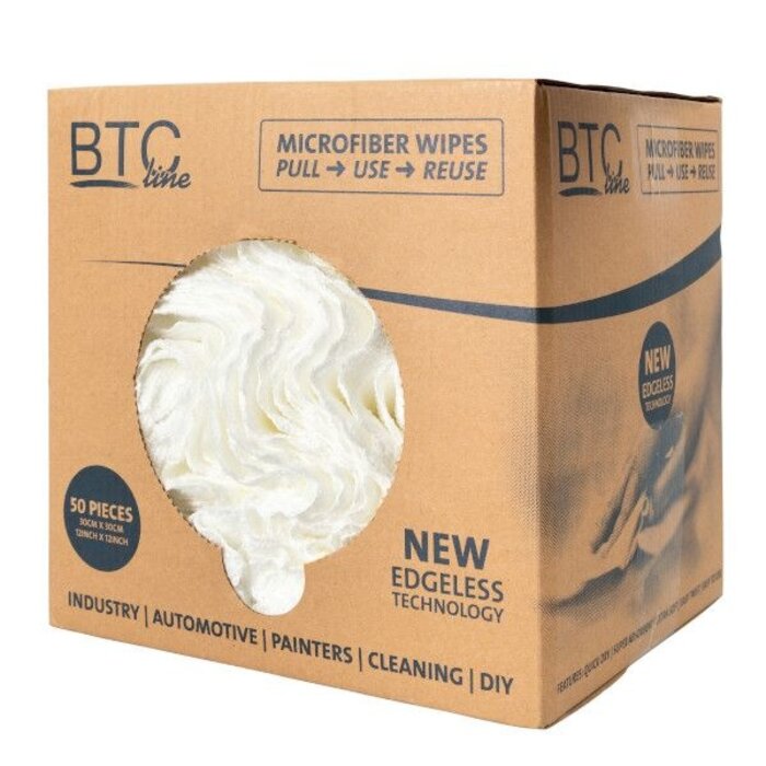 BTC Microfiber wipes box - 50 stuks