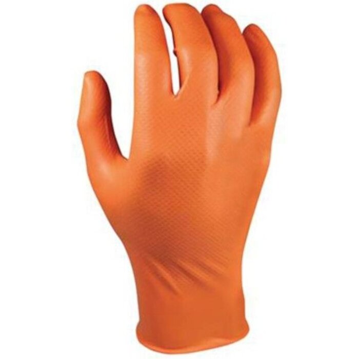 GRIPPAZ® Nitril werkhandschoenen - Oranje - Doos a 50 stuks
