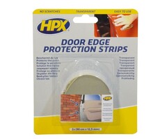HPX Deur bescherming strips - Transparant -  90 CM X 12.5 MM - 2 stuks