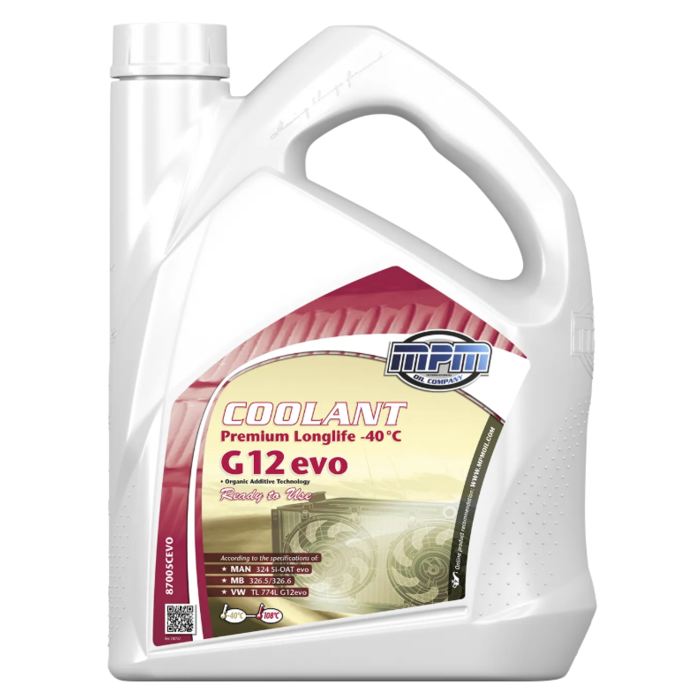 MPM Koelsvloeistof -40°C G12 EVO - 5 Liter 87000CEVO