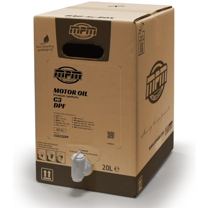 MPM 5W30 Motorolie Premium Synthetic C3 DPF | 20 liter | 05000DPF