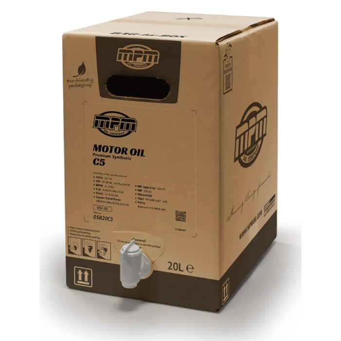 MPM 5W30 Motorolie Premium Synthetic C5 | 20 liter | Bag In Box | 05000C5